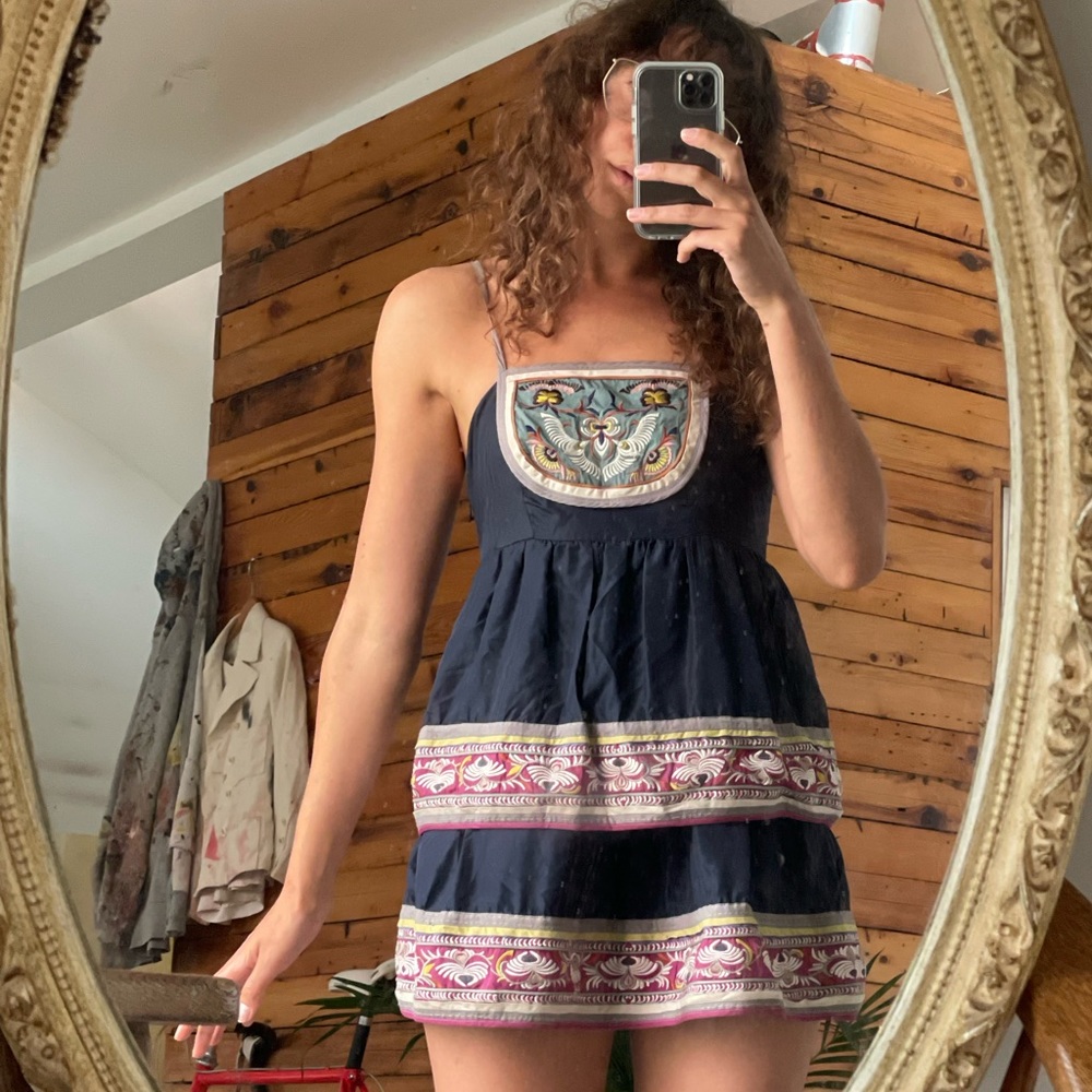 Hoss Intropia Embroidered Mini Dress